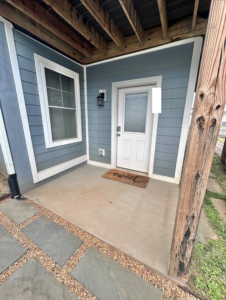 Private patio keyless entry