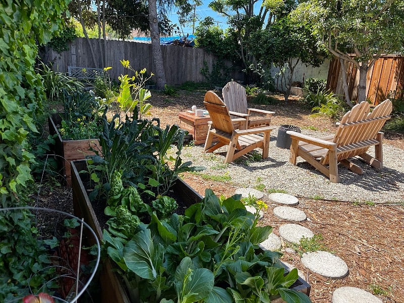 Shared backyard with 2 other apts