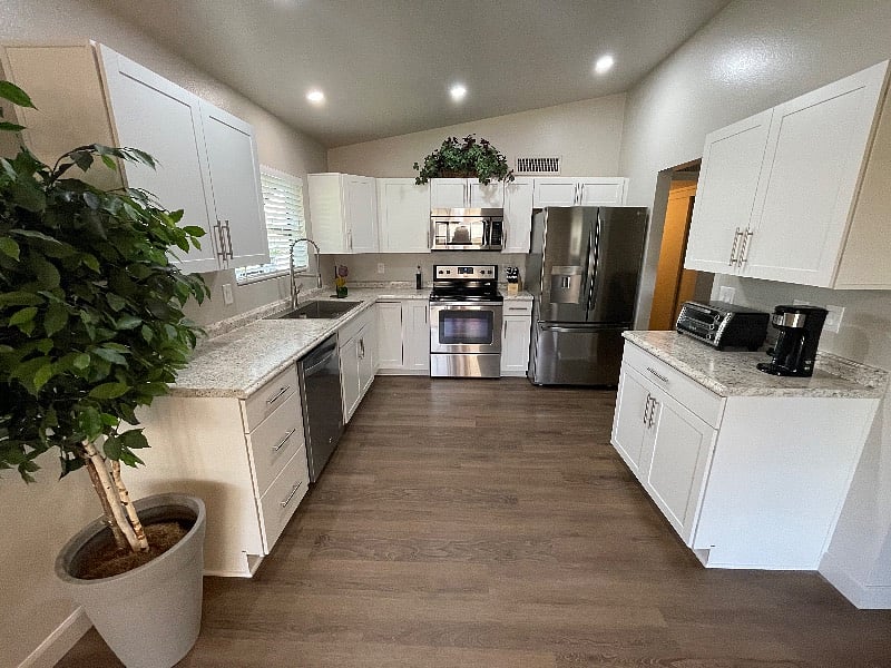 Remodeled kitchen