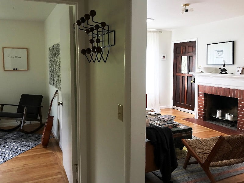 hallway, looking into the office/ yoga room