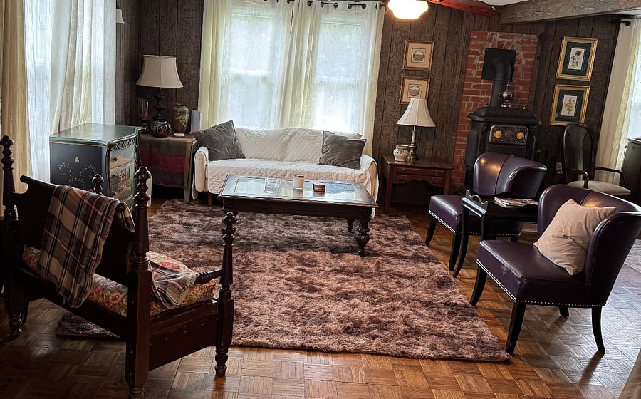 Family room next to the dining room.