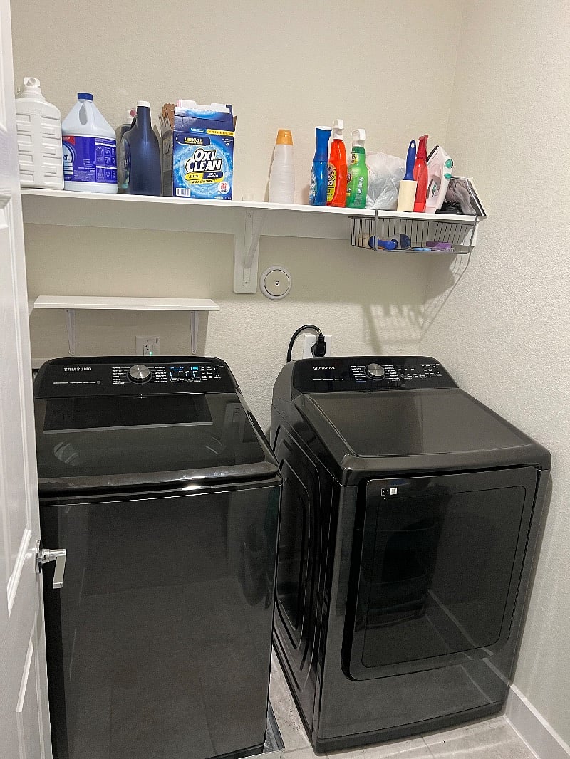 Laundry room just a few steps away.