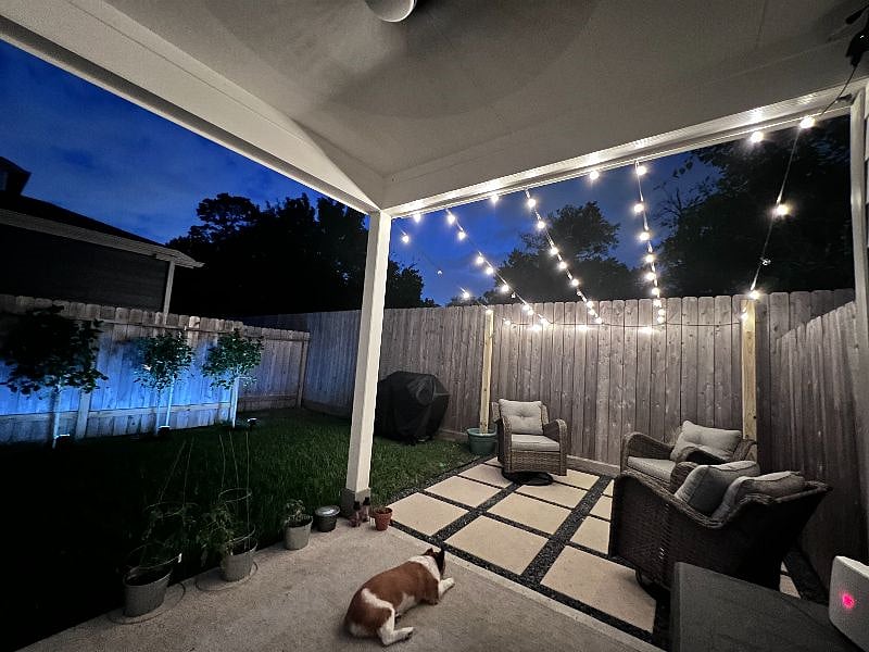 Relax on the patio and watch the sunset.