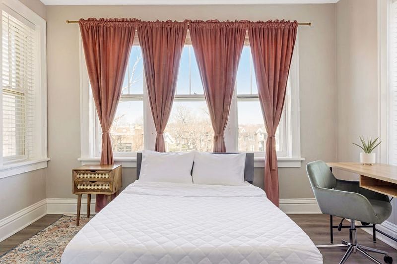 Full size bed in this room