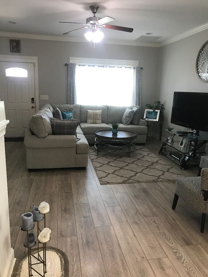 Downstairs living area