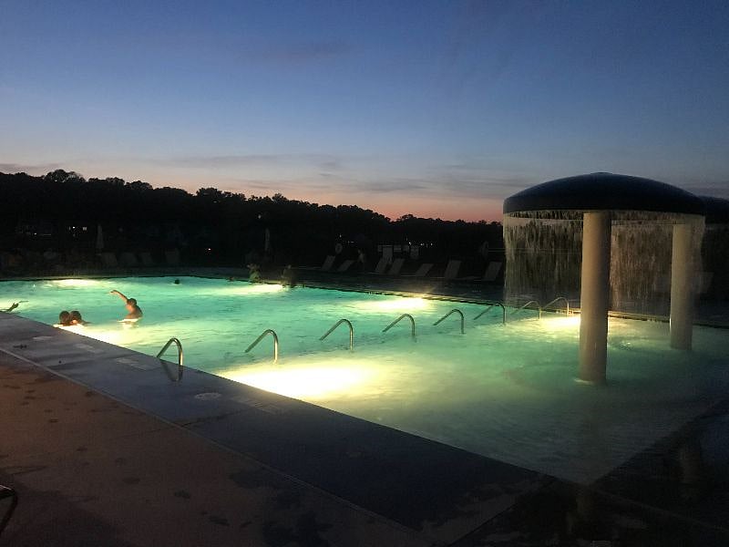 Community Pool open daily until 8:30 pm.