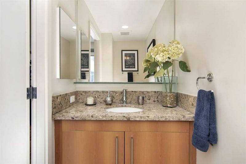 Upstairs half bath