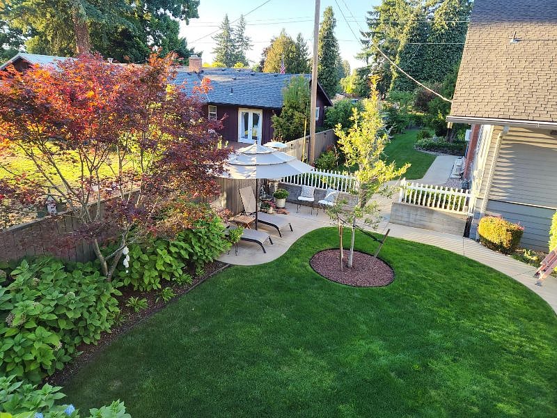 View from upper deck sitting area.