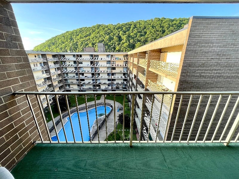 Balcony view from door