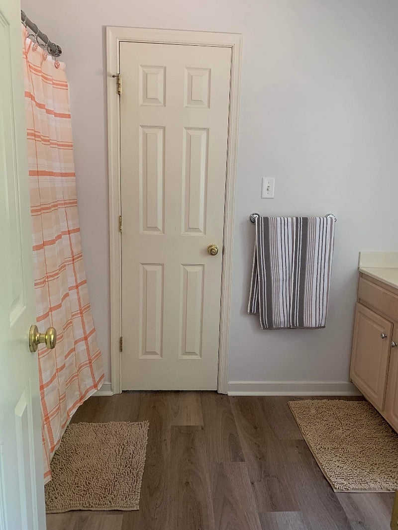 New fresh downstairs master bathroom 