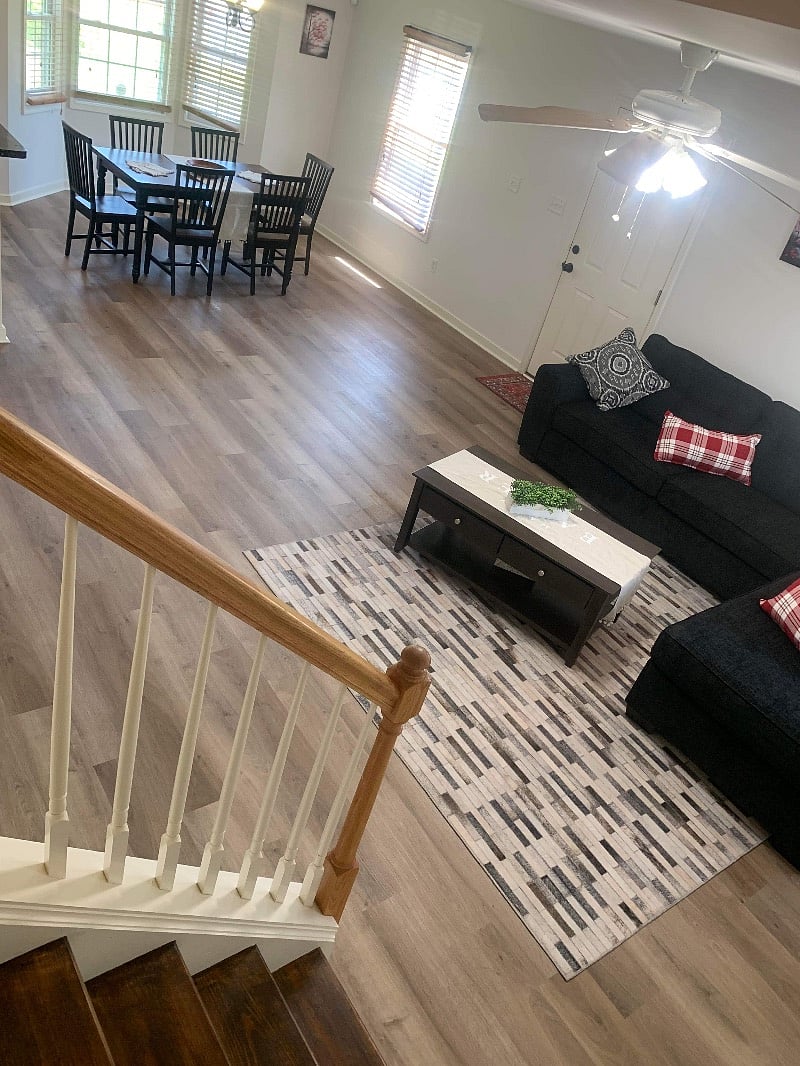 Living room upstairs view