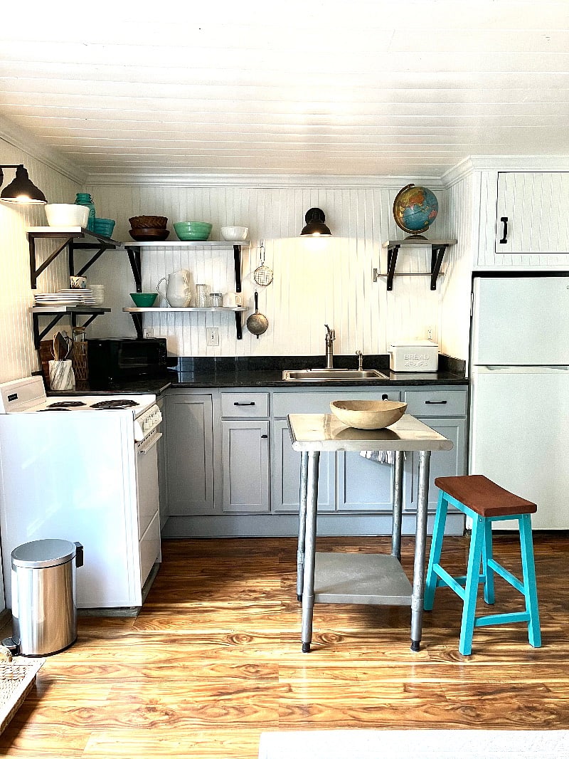 Apartment size stove (electric) includes 4 burners, and an oven.