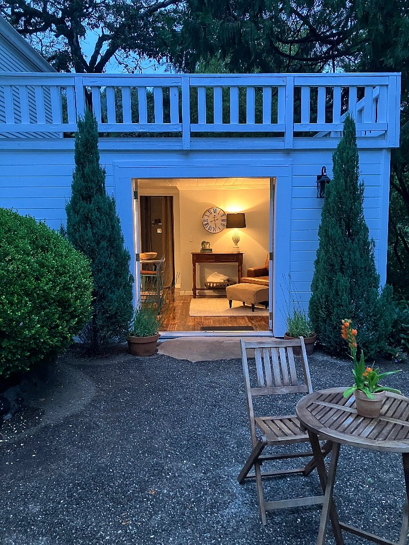 Dusk at the cottage.