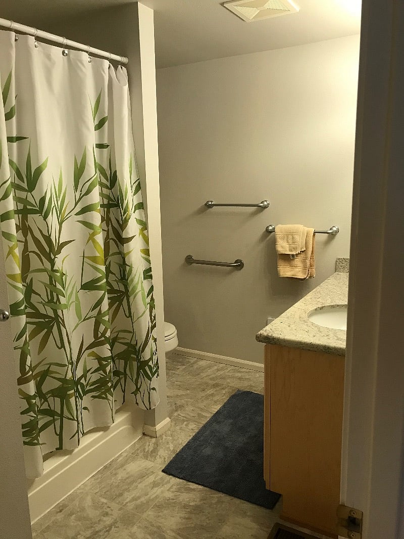 Master bedroom bathroom with walk-in shower
