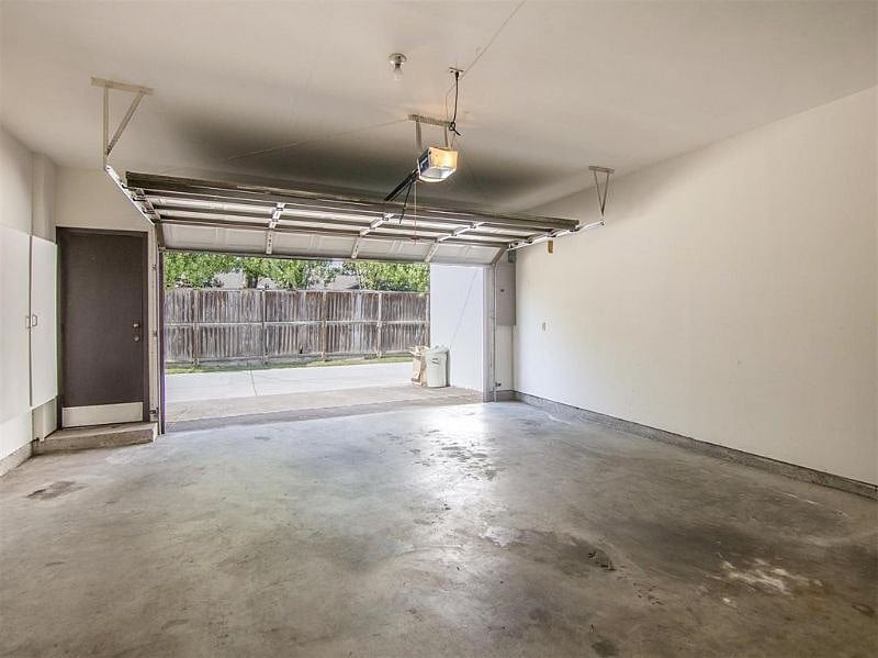 2 car attached garage with plenty of storage