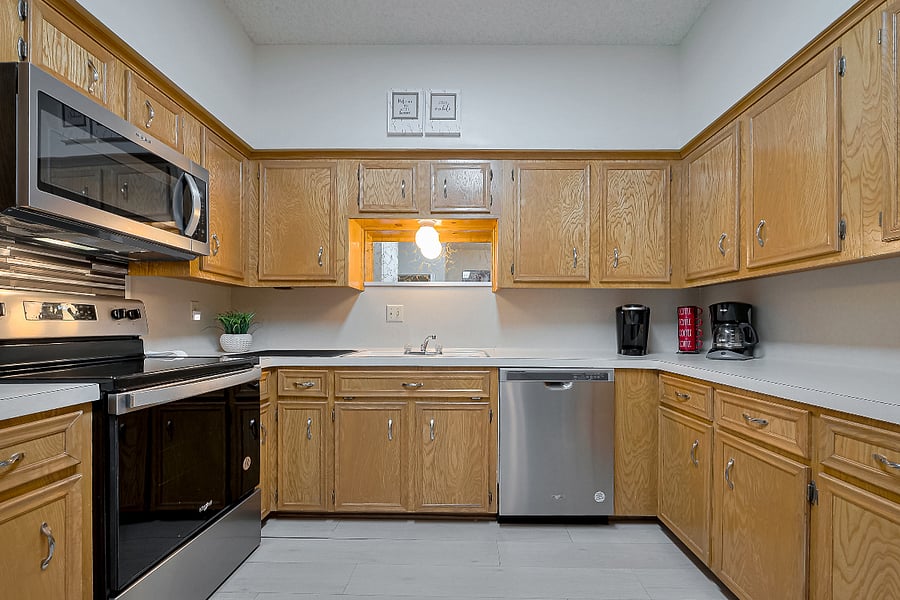 Kitchen with updated appliances