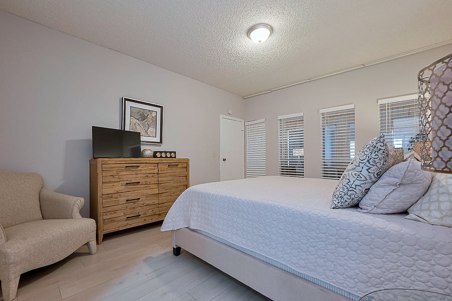 Primary bedroom with King