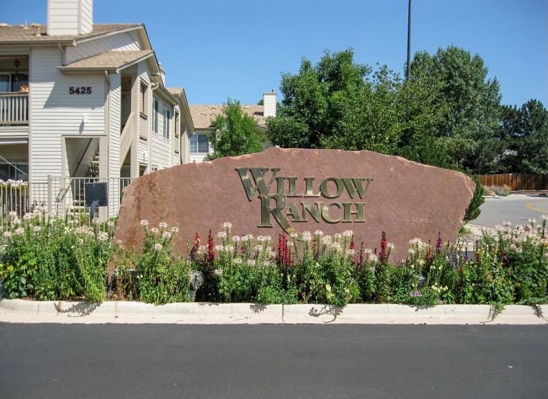 Beautiful landscaping around the community