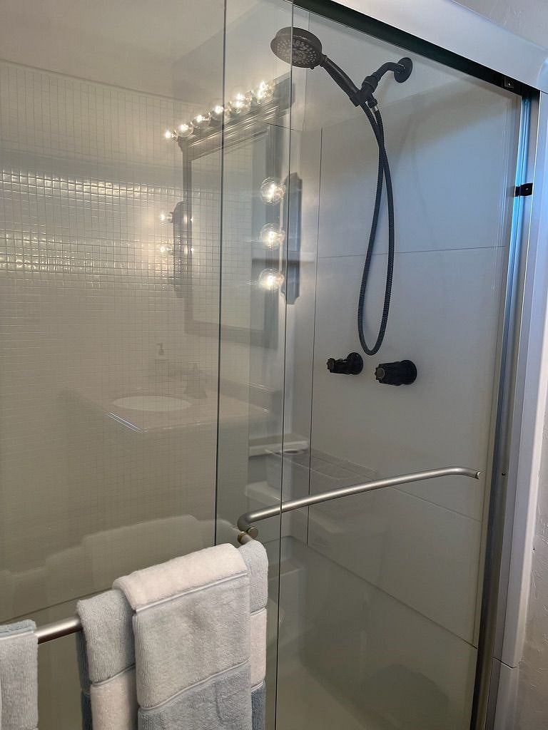 View of shower. 