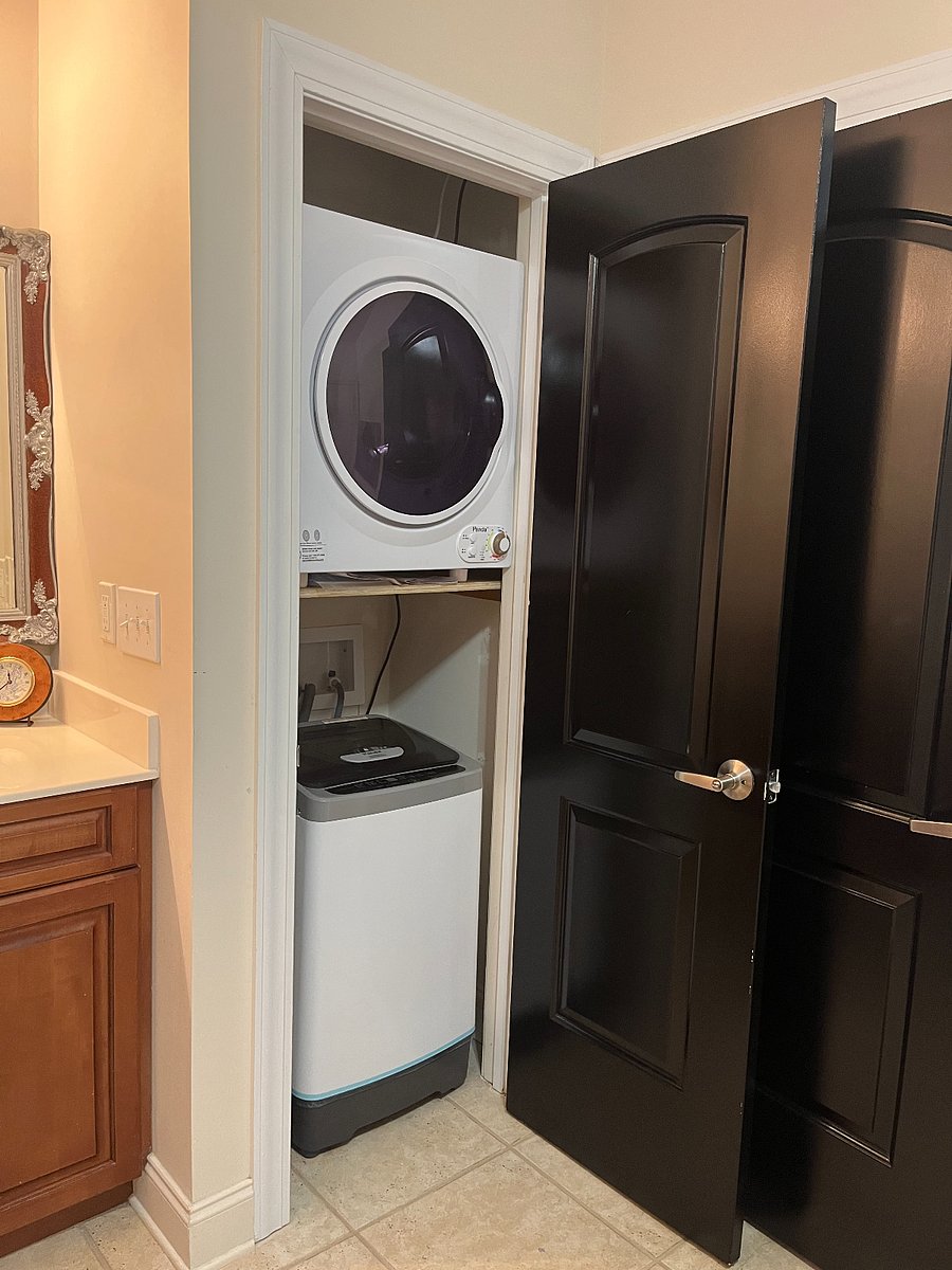 Washer and Dryer in Bathroom