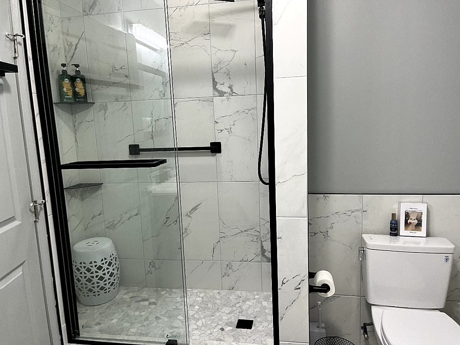Rain Shower with Handheld and Grab Bar