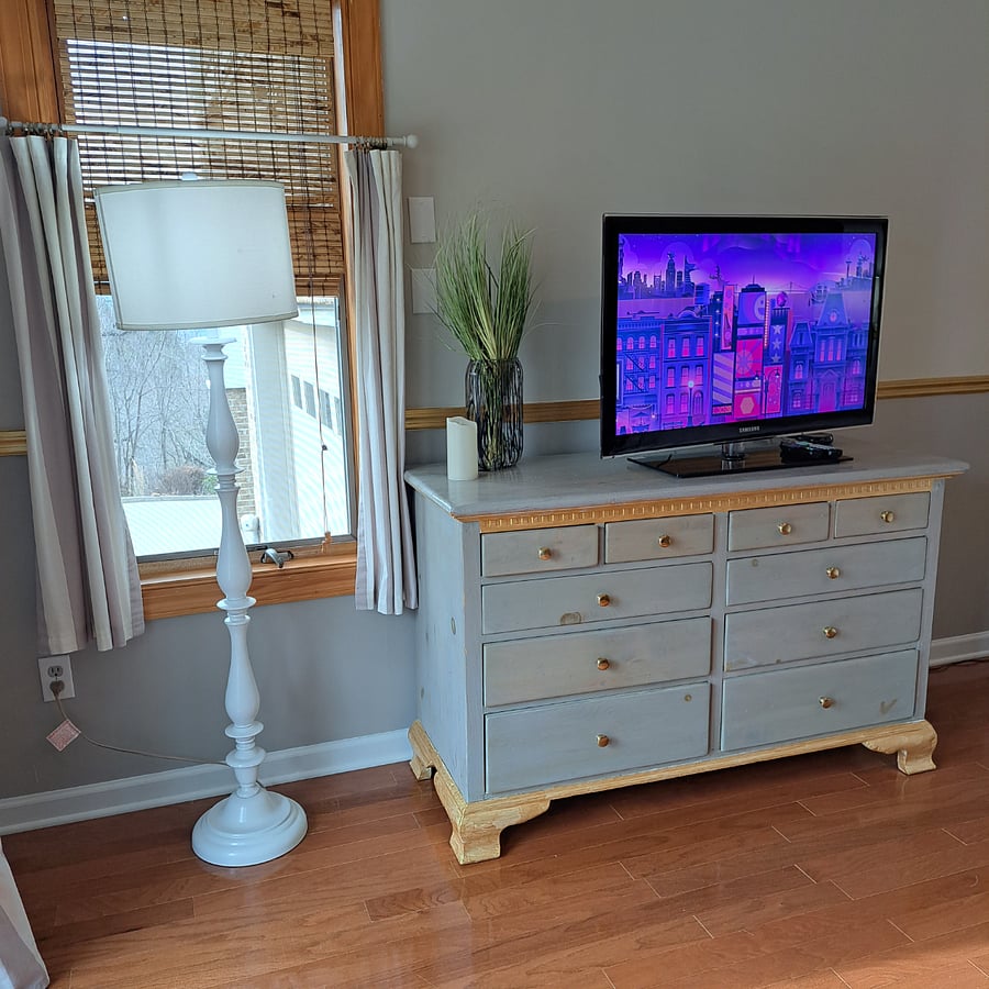 Triple Dresser in Living Area