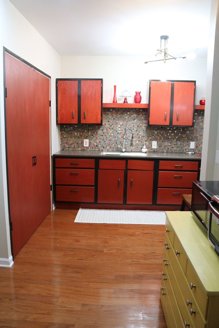 Laundry Closet to Left of Sink