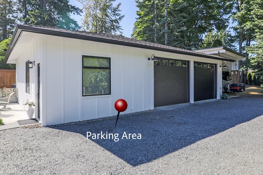 Dedicated parking for 2 cars