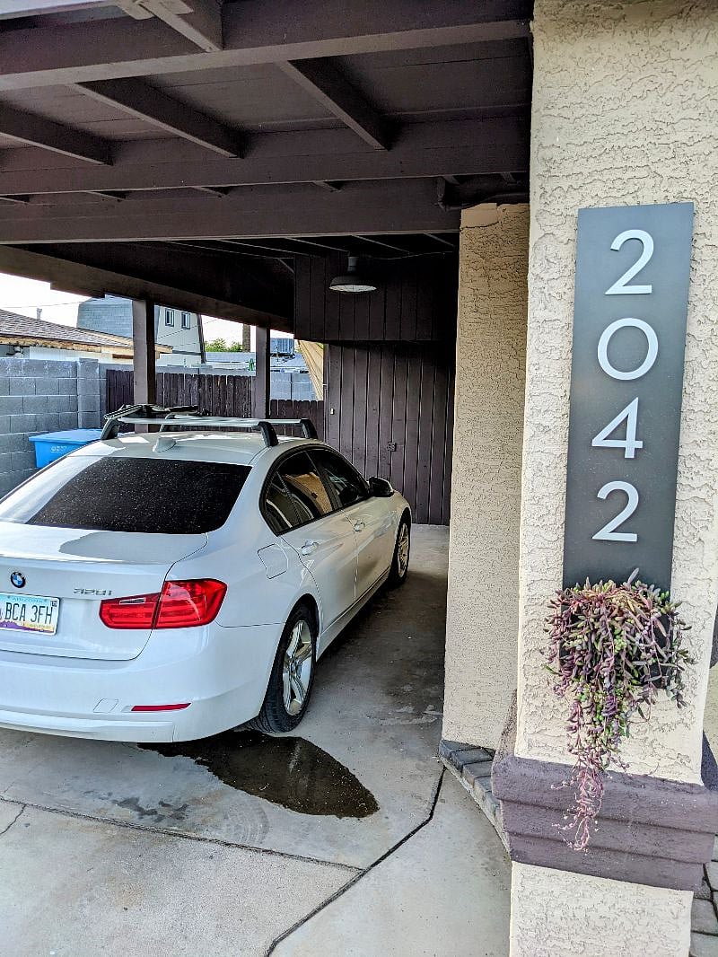 Covered parking for 1. Driveway parking for 2 - 3 more
