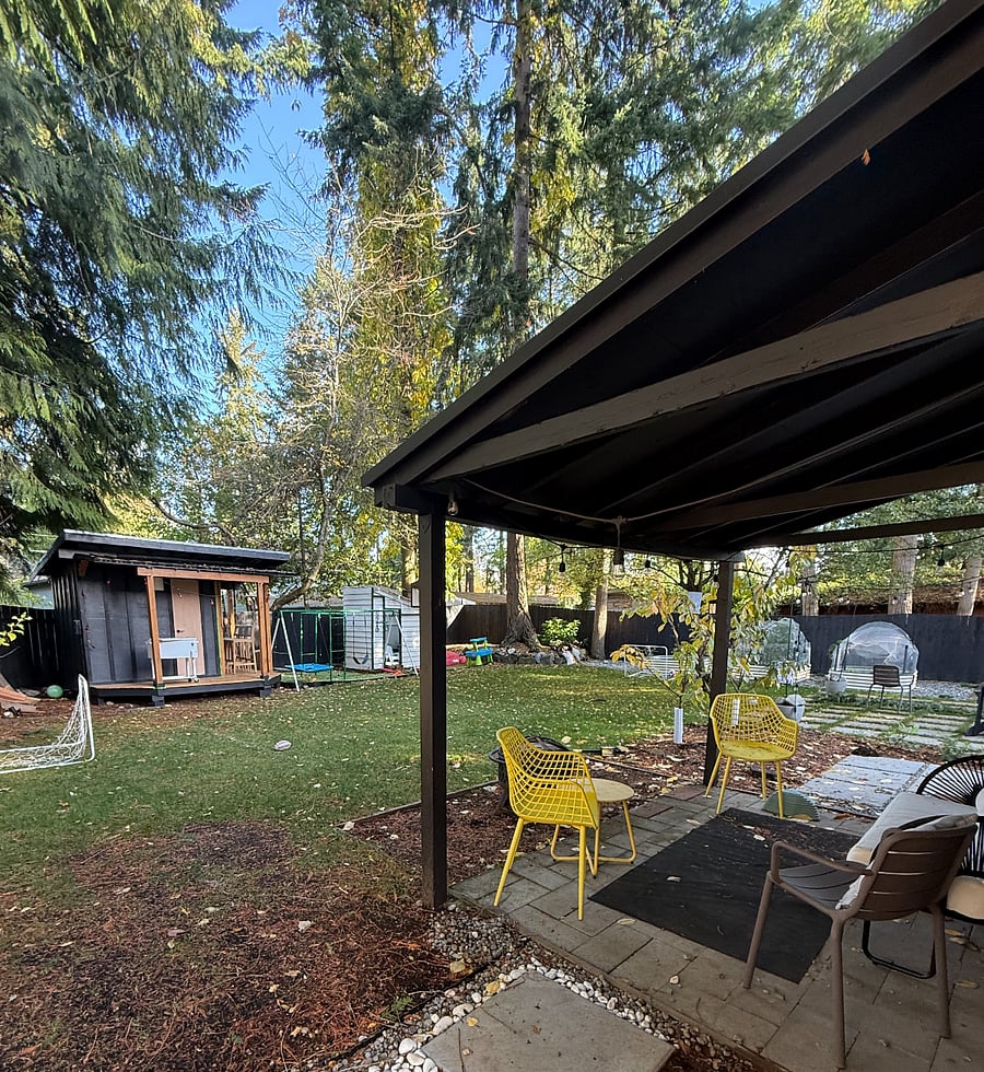 View to backyard from tenant patio