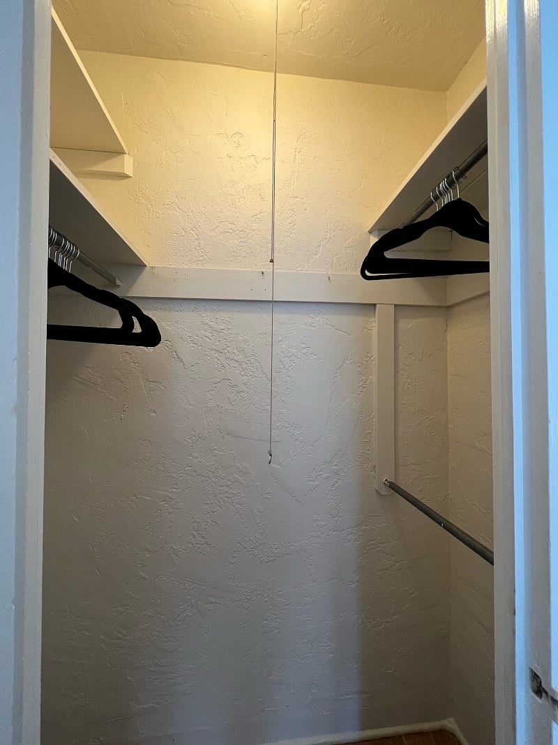 Bedroom #1 closet with ample storage
