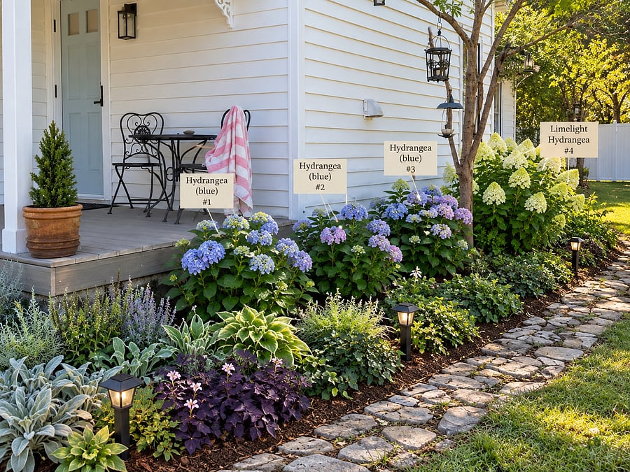 Here's our new plan for spring 2027. We are planting right now for these beautiful hydrangeas to come!!