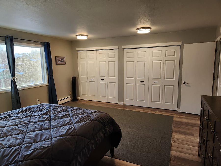Master bedroom with plenty of storage
