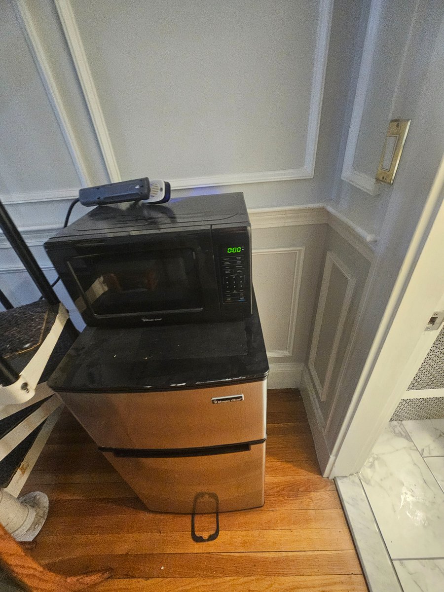 Enjoy a complementary mini-fridge and microwave right outside your door.