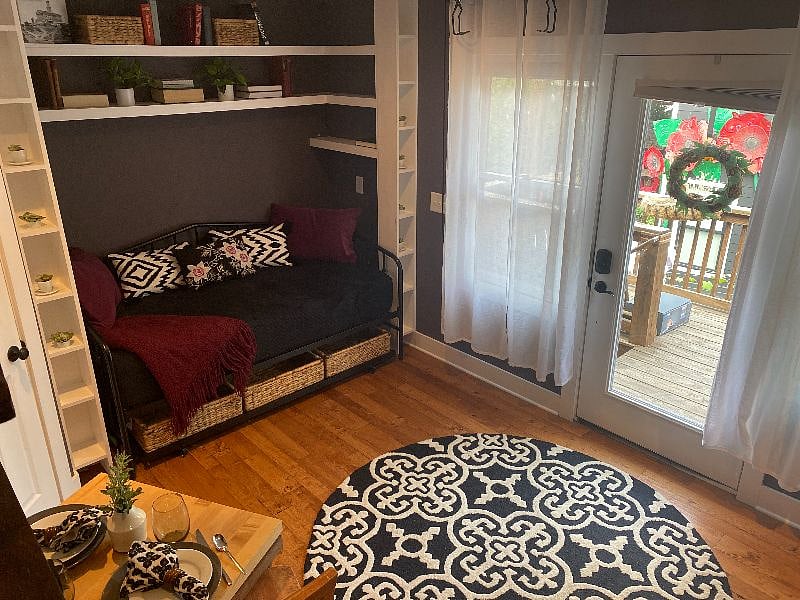 Enjoy this comfy daybed inside our book nook to read, watch a movie or use as an extra guest bed.