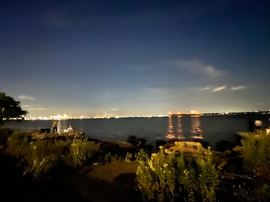 Night beach walk