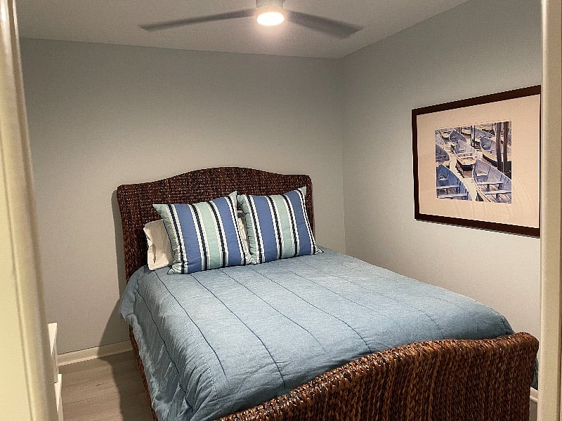 3rd Bedroom with Queen Bedroom. This room is very small and the room we store all of our items in so that closets are free in the other 2 rooms for renters. 