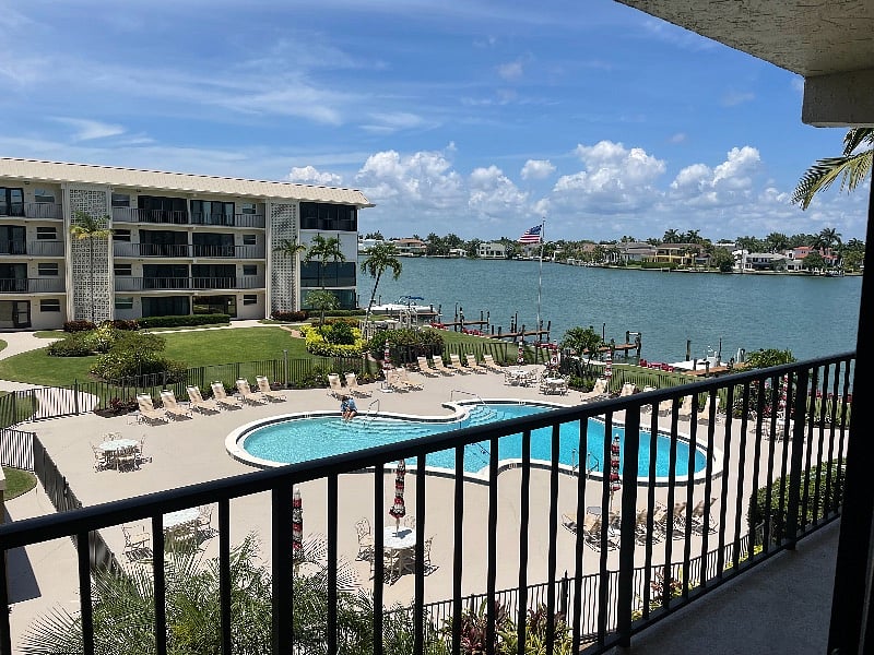 This pool is a salt water pool and very nice.  