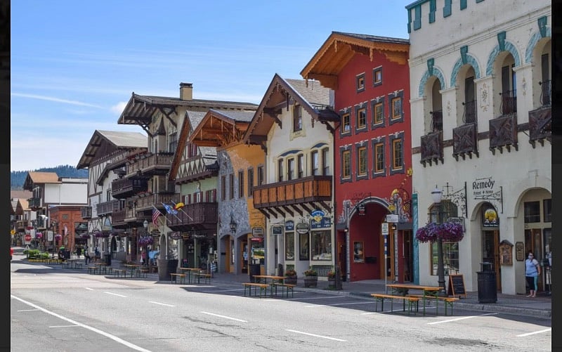 Leavenworth is a Bavarian-styled village in the Cascade Mountains, in central Washington State. It is a 2 Hour/100 miles-drive out your front door on hwy 2 