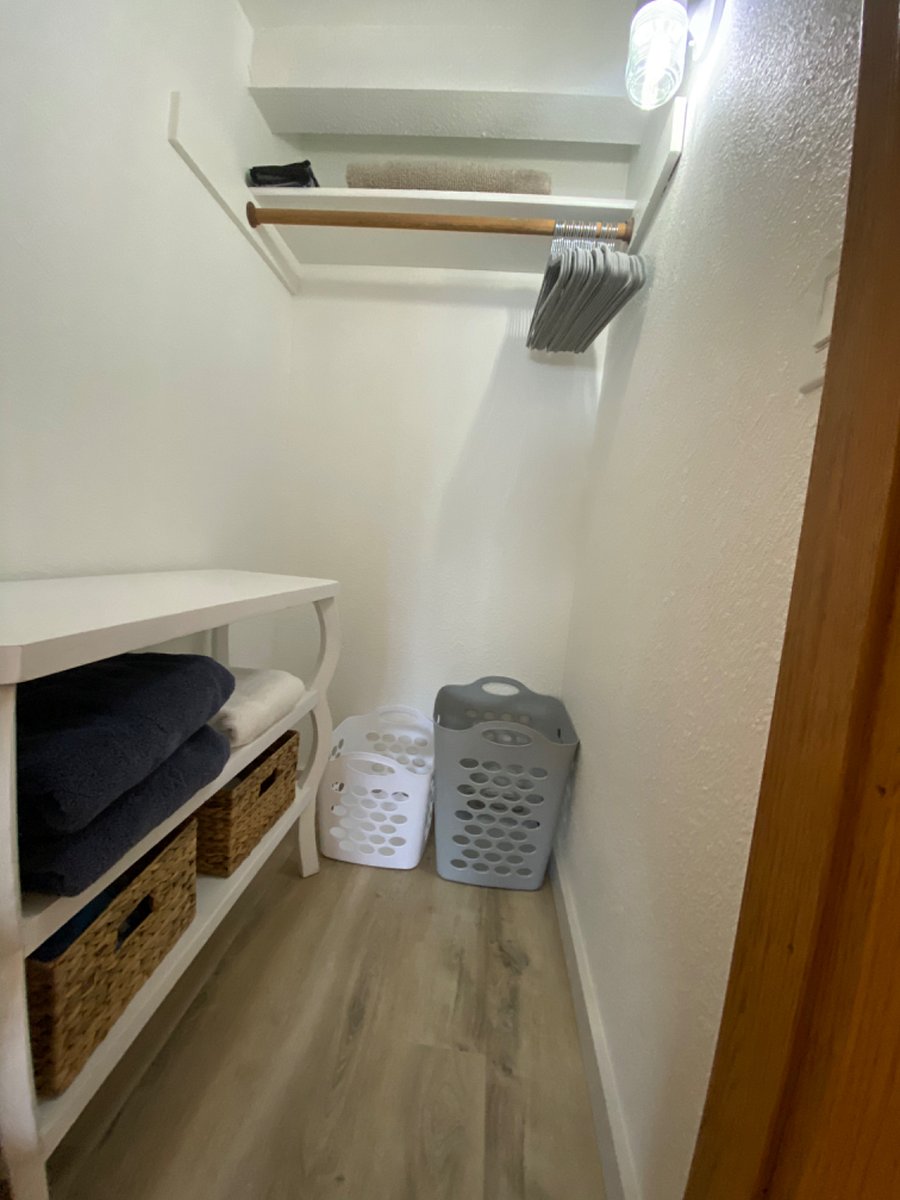 Closet for linens and clothes