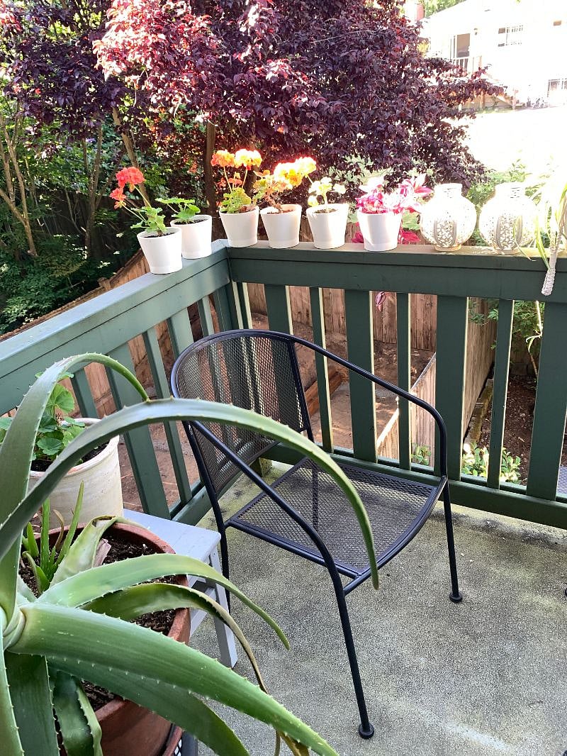 Balcony off 2nd floor living room.