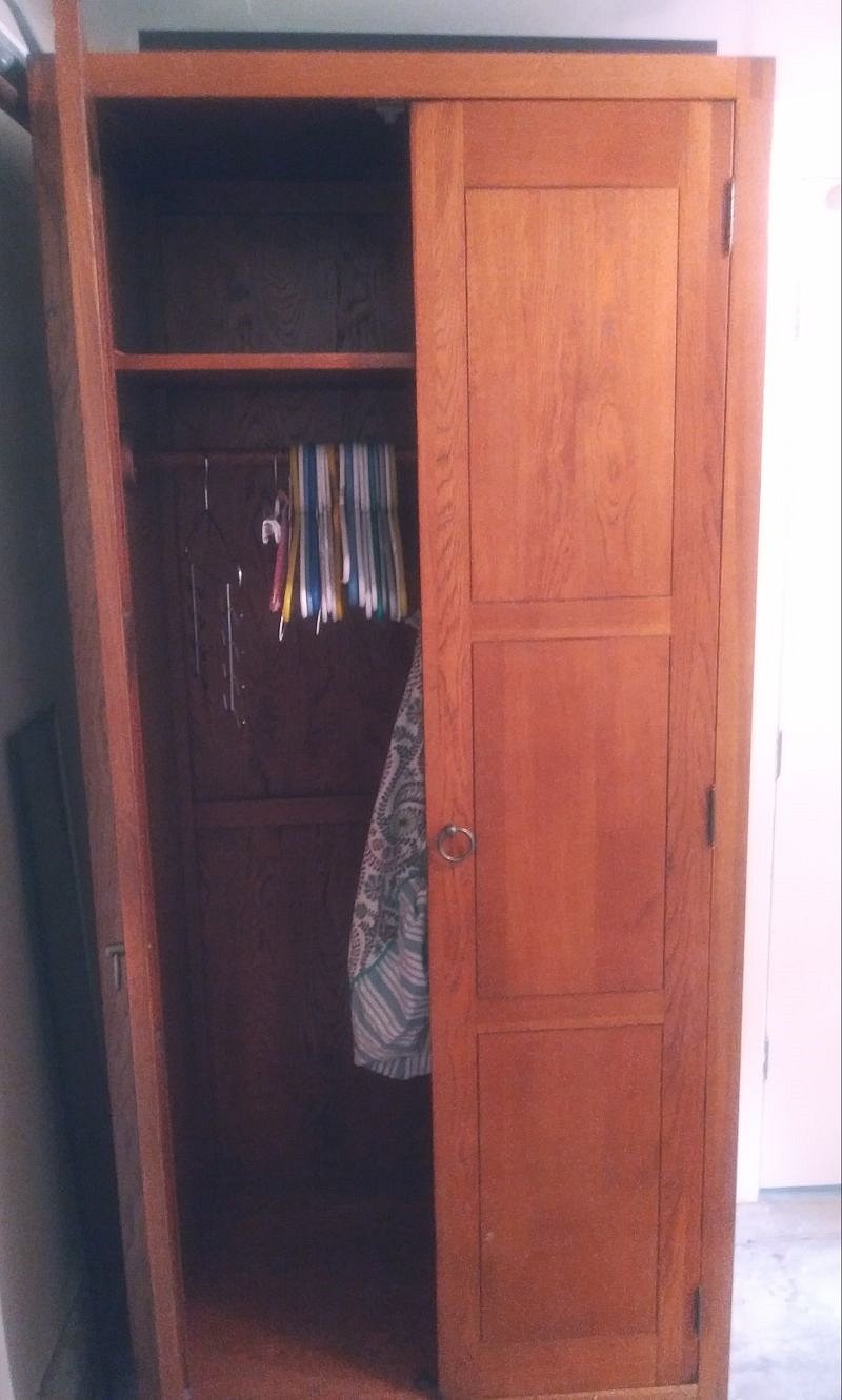 Large wardrobe is all yours.