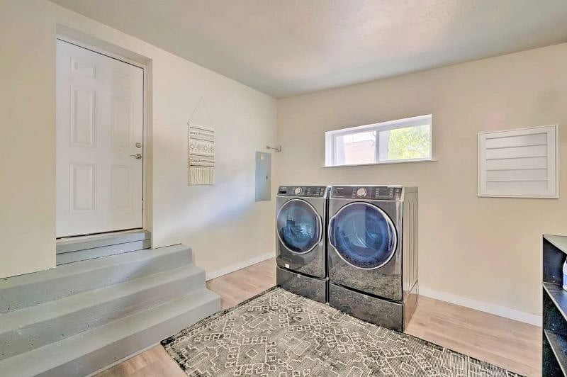 Shared laundry space