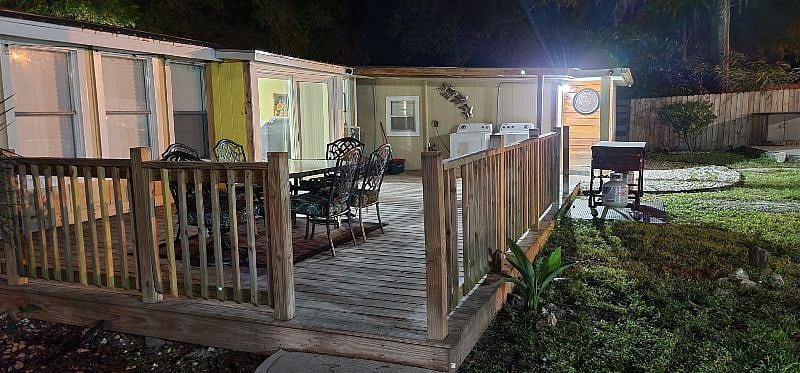 back porch, laundry and suite entrance 