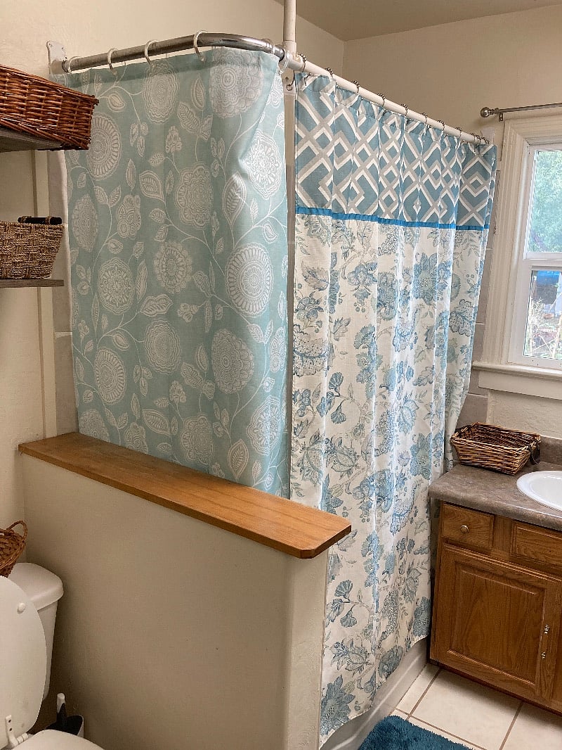 Full bath and shower.