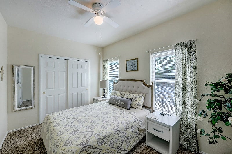 Very Comfy Queen Bed, Windows Have Blinds & Curtains