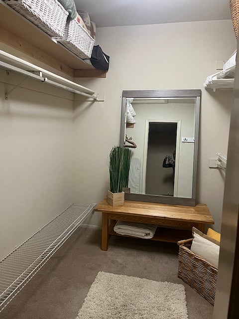 Master bedroom walk-in closet