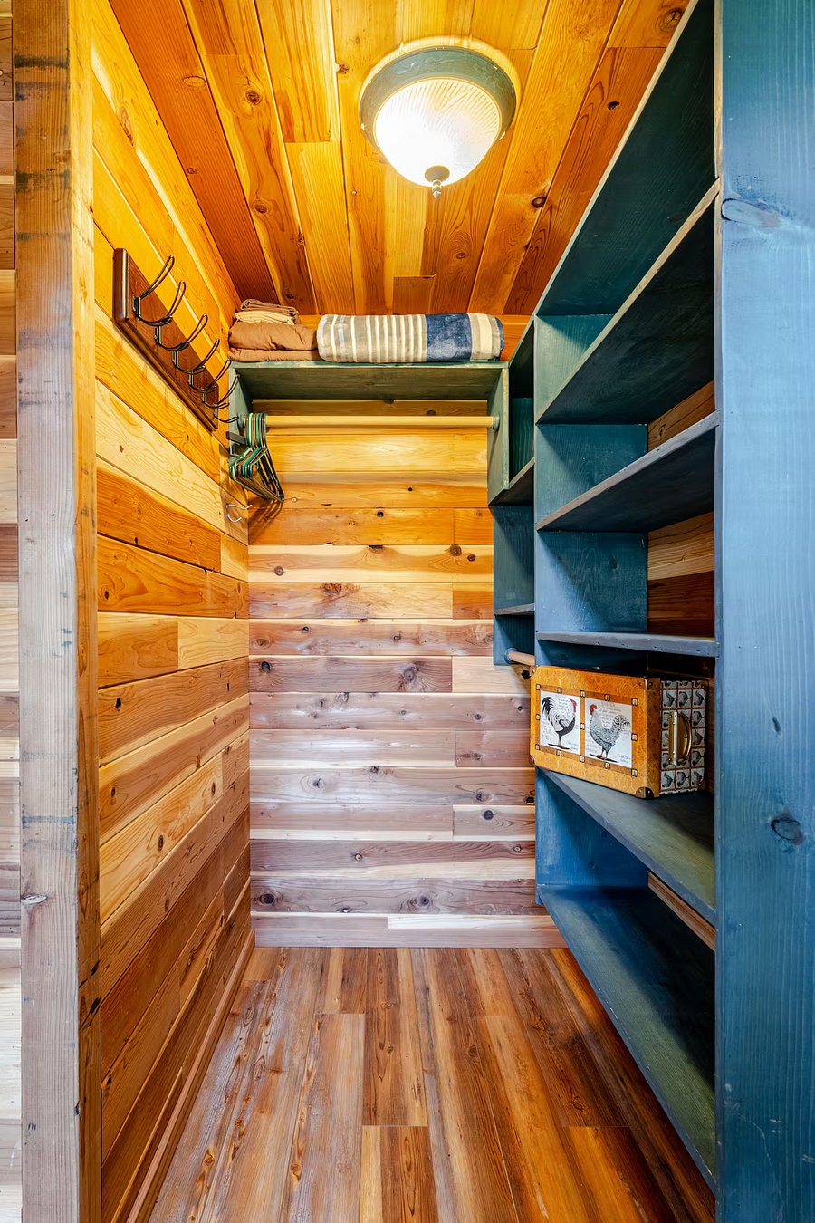 There is a large closet area for extra storage