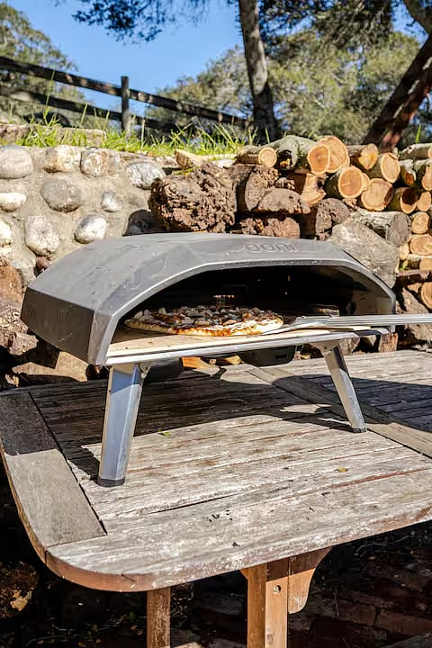 Bake your own pizza in the OONI pizza oven.