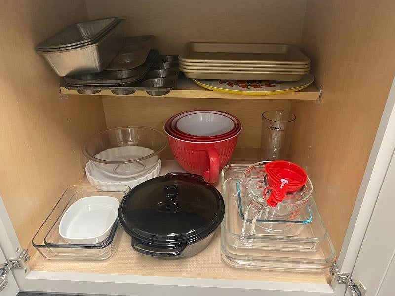 Well stocked kitchen.
